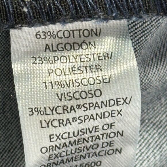 Democracy Jeans Women’s 16 Flare Distressed Raw Hem Ab Tech Stretch - Picture 8 of 14